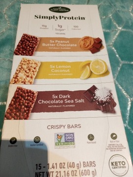 Batony proteinowe Simplus Protein keto crispy bars