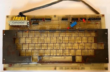 Pozostałość po klawiaturze MERA (PCB+maskownica)