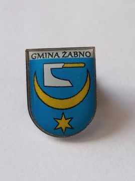 Herb miasta i gmina Żabno przypinka pin odznaka