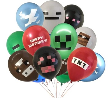 Zestaw Balonów Urodzinowych Minecraft