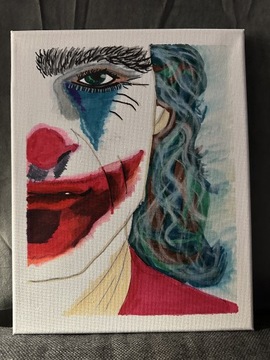 MeredithArt Joker na płótnie 24x30cm akryl