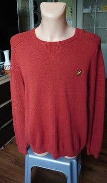 Lyle & Scott sweter męski XXL pomarańcz