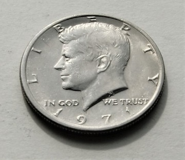 1/2 dolar 1971 bzm half dollar Kennedy Stan!!