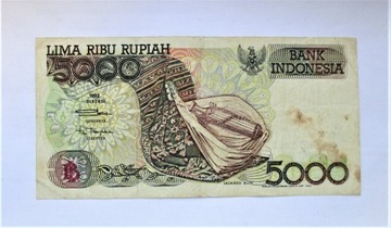 5000 Rupii 1992 r. Indonezja
