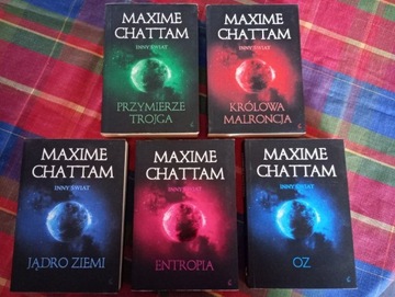 Książki ,,Inny Świat" Maxime Chattam tomy 1-5