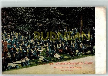 BIEDRUSKO Gruss Warthelager poligon Poznań 1909