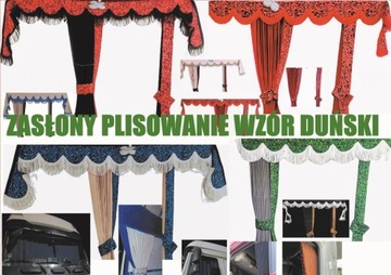 Zasłony plisowanie wzór duński tirbus koparka