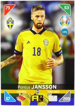 karty PANINI EURO 2020-2021 KICK OFF Jansson 191