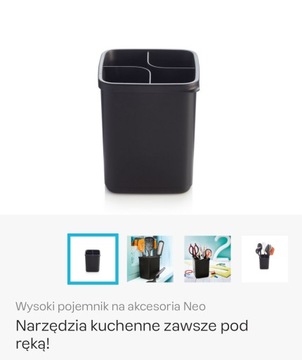 Tupperware wysoki pojemnik na akcesoria Neo