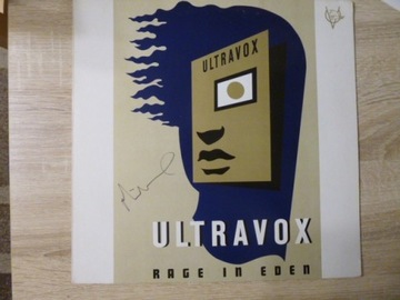 ULTRAVOX - Rage in eden - winyl Lp  - AUTOGRAF