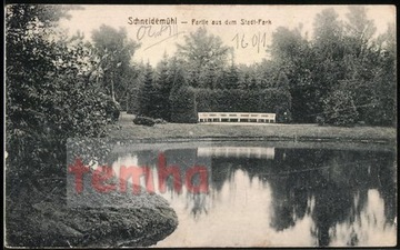 PIŁA Schneidemuhl staw park miejski stadtpark