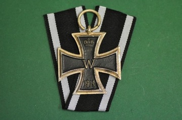 krzyż żelazny 1914 ze wstążką