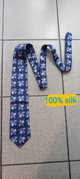 Jedwabny krawat, Marks & Spencer, 100% Silk