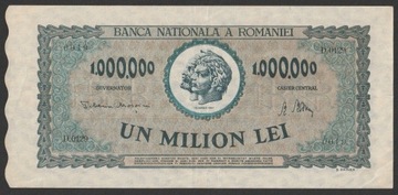 Rumunia 1000000 lei 1947 - D.0129 - stan 2
