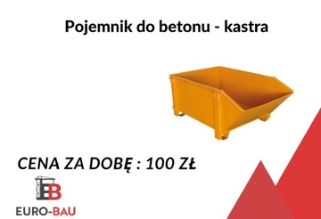 Wynajem pojemnika do betonu