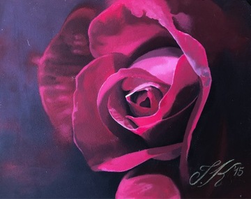 Kowalski Ireneusz Red rose akryl 