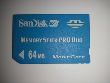 Karta SanDisk Memory Stick PRO DUO 64 MB Sprawna!