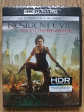 Resident Evil Ostatni Rozdział 4K+bluray Polskie w