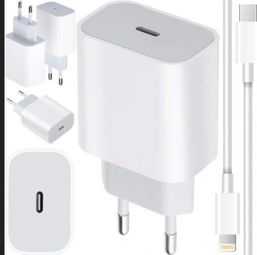 SZYBKA ŁADOWARKA DO IPHONE KOSTKA 20W+KABEL 1M 