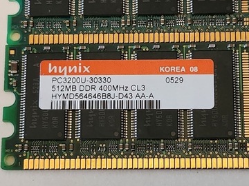 Pamięć RAM DDR 512MB 400MHZ Para 