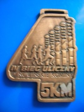 Medal IV bieg uliczny Nowińskie Kominy Nowiny 2016