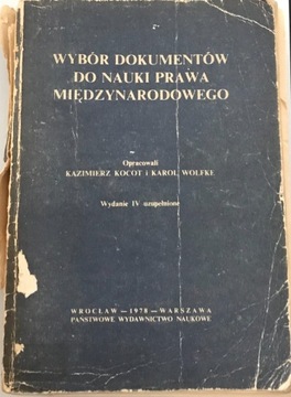 Wybór dokumentów do nauki prawa międzynarodowego