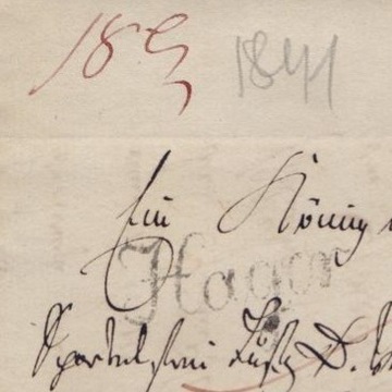 Birnbaum (Międzychód) - list paczkowy z 1841 roku