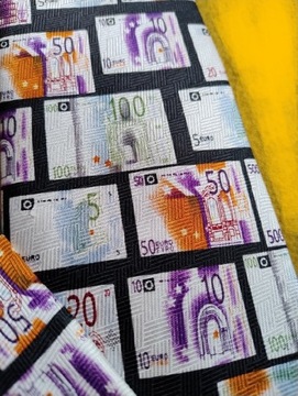 Krawat euro jedwab