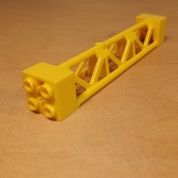 LEGO filar słup 2x2x10 żółty 95347 NOWY