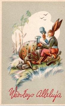 Pocztówka Wielkanoc przedwojenna