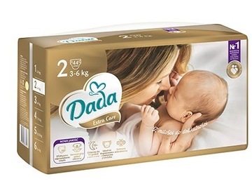 Dada Extra Care Pieluszki 2 Pieluchy 44 Sztuki