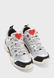 Sneakersy damskie LOVE MOSCHINO Laminated Trekking