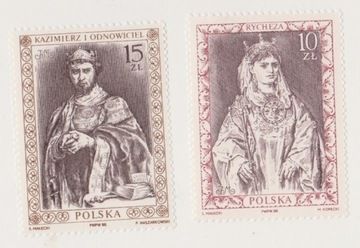 Fi.3030-31 - Poczet królów polskich 1988