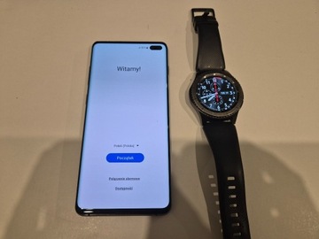 Samsung Galaxy S10+ oraz Samsung Gear S3 Frontier