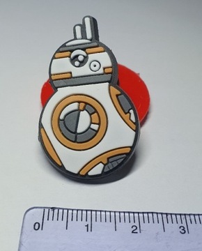 BB-8 ROBOT STAR WARS pin przypinka charms klapki crocs kroks nowa PVC duża