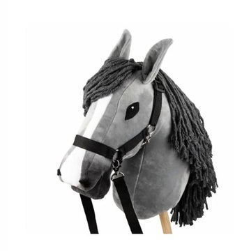Hobby horse Skippi - koń na kiju szary 