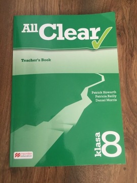 All Clear 8 Teacher's Book - książka nauczyciela