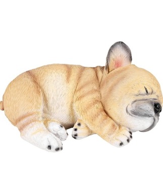 Figurka ozdobna śpiący szczeniak buldog francuski 