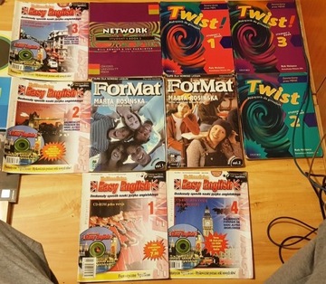 4 magazyny i 6 podręczników z angielskiego - tanio