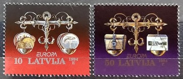 Łotwa 1994 Mi 376-377  ** Europa CEPT