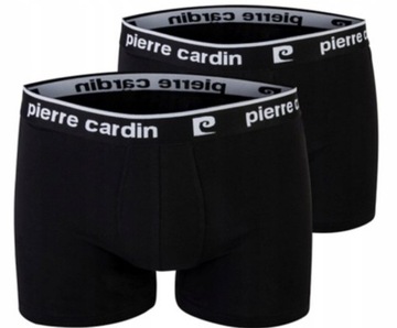 Pierre Cardin 2szt bokserki czarne męskie rozm XL