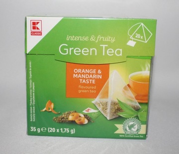 Classic herbata zielona pomarańcza mandarynka 20t