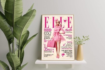 Plakat Barbie na okładce ELLE,PROMOCJA 2+1 GRATIS!