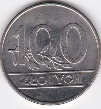 100 złotych - rok 1990