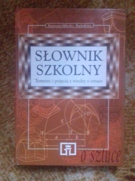 Słownik szkolny Terminy pojęcia wiedza o sztuce