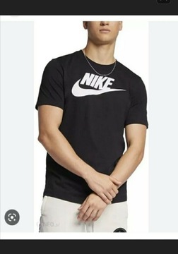 Koszulka męska t-shirt NIKE bawełna zielona M.