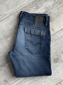 GUESS piękne męskie spodnie jeansowe rozm-34/32 XL