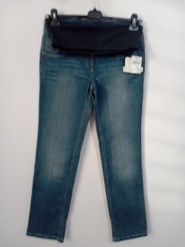Jeansowe spodnie ciążowe Yessica nowe rozmiar 38
