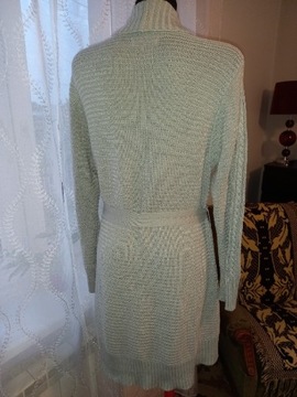 Sweter długi zawiązywany XL