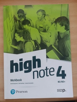 Workbook High Note 4. Język Angielski. Wydawnictwo Pearson 